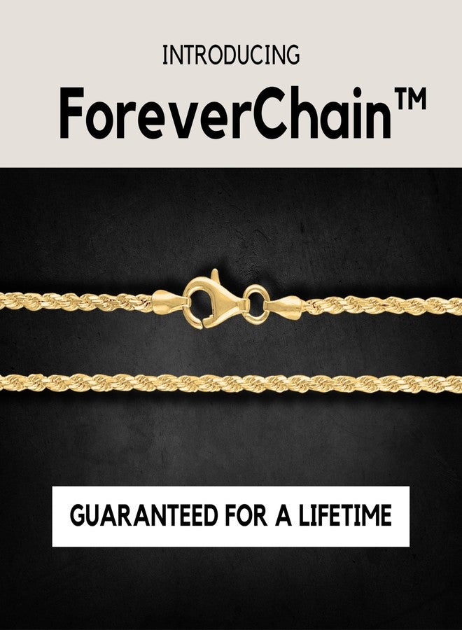 KISPER Solid 18K Gold Over 925 Sterling Silver Italian Diamond-Cut 1.5mm Braided Rope Chain Necklace - for Men & Women with Lobster Clasp - Made in Italy, 20" - Image 3